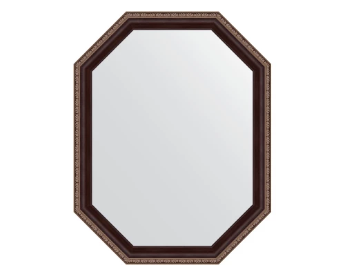 Зеркало настенное Polygon EVOFORM в багетной раме махагон с орнаментом, 54х69 см, BY 7274