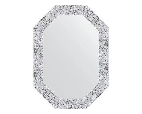 Зеркало настенное Polygon EVOFORM в багетной раме чеканка белая, 52х72 см, BY 7277