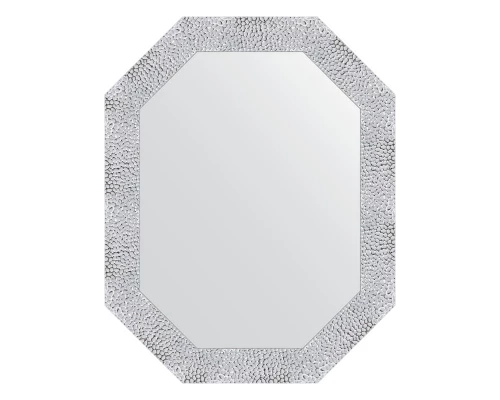 Зеркало настенное Polygon EVOFORM в багетной раме чеканка белая, 57х72 см, BY 7278