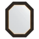 Зеркало настенное Polygon EVOFORM в багетной раме чёрное дерево с золотом, 58х73 см, BY 7286