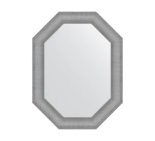 Зеркало настенное Polygon EVOFORM в багетной раме серебряная кольчуга, 66х86 см, BY 7291