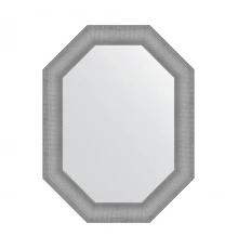 Зеркало настенное Polygon EVOFORM в багетной раме серебряная кольчуга, 66х86 см, BY 7291
