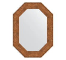 Зеркало настенное Polygon EVOFORM в багетной раме медная кольчуга, 56х76 см, BY 7293