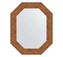 Зеркало настенное Polygon EVOFORM в багетной раме медная кольчуга, 61х76 см, BY 7294