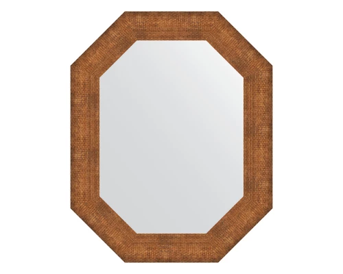 Зеркало настенное Polygon EVOFORM в багетной раме медная кольчуга, 61х76 см, BY 7294