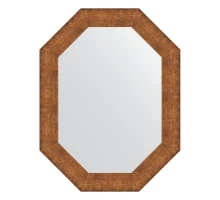 Зеркало настенное Polygon EVOFORM в багетной раме медная кольчуга, 66х86 см, BY 7295