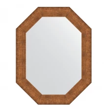 Зеркало настенное Polygon EVOFORM в багетной раме медная кольчуга, 66х86 см, BY 7295