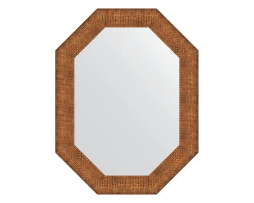 Зеркало настенное Polygon EVOFORM в багетной раме медная кольчуга, 66х86 см, BY 7295