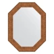 Зеркало настенное Polygon EVOFORM в багетной раме медная кольчуга, 66х86 см, BY 7295