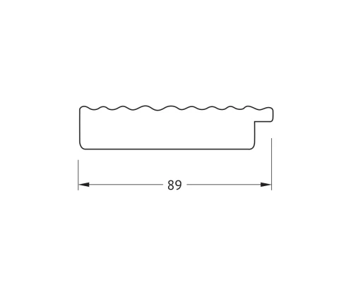 Зеркало настенное Polygon EVOFORM в багетной раме красная волна, 61х76 см, BY 7298