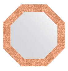 Зеркало настенное Octagon EVOFORM в багетной раме соты медь, 57х57 см, BY 7306