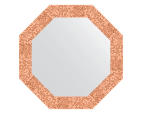 Зеркало настенное Octagon EVOFORM в багетной раме соты медь, 57х57 см, BY 7306