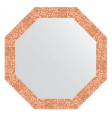 Зеркало настенное Octagon EVOFORM в багетной раме соты медь, 67х67 см, BY 7307