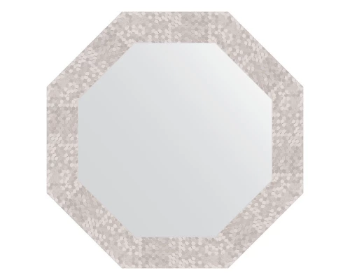 Зеркало настенное Octagon EVOFORM в багетной раме соты алюминий, 57х57 см, BY 7308