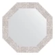Зеркало настенное Octagon EVOFORM в багетной раме соты алюминий, 57х57 см, BY 7308