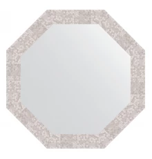 Зеркало настенное Octagon EVOFORM в багетной раме соты алюминий, 67х67 см, BY 7309