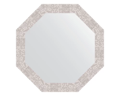 Зеркало настенное Octagon EVOFORM в багетной раме соты алюминий, 67х67 см, BY 7309