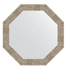 Зеркало настенное Octagon EVOFORM в багетной раме соты титан, 67х67 см, BY 7311