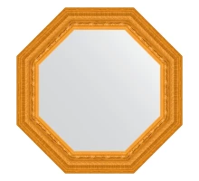 Зеркало настенное Octagon EVOFORM в багетной раме сусальное золото, 59х59 см, BY 7326