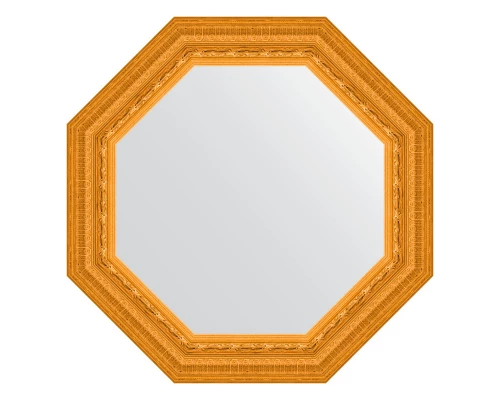 Зеркало настенное Octagon EVOFORM в багетной раме сусальное золото, 59х59 см, BY 7326