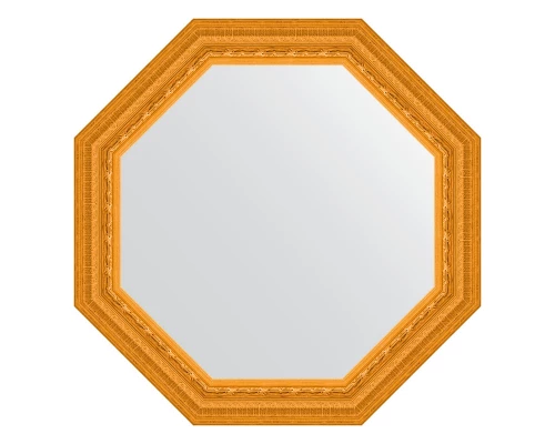 Зеркало настенное Octagon EVOFORM в багетной раме сусальное золото, 69х69 см, BY 7327