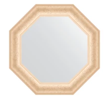 Зеркало настенное Octagon EVOFORM в багетной раме старый гипс, 60х60 см, BY 7330