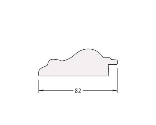 Зеркало настенное Octagon EVOFORM в багетной раме старый гипс, 60х60 см, BY 7330