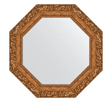 Зеркало настенное Octagon EVOFORM в багетной раме виньетка бронзовая, 60х60 см, BY 7332