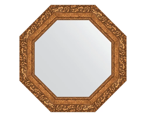 Зеркало настенное Octagon EVOFORM в багетной раме виньетка бронзовая, 60х60 см, BY 7332