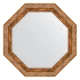 Зеркало настенное Octagon EVOFORM в багетной раме виньетка античная бронза, 70х70 см, BY 7337