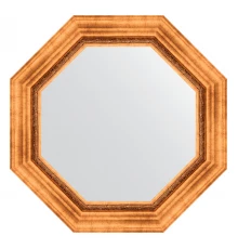 Зеркало настенное Octagon EVOFORM в багетной раме римское золото, 61х61 см, BY 7340