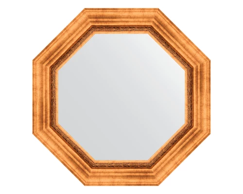 Зеркало настенное Octagon EVOFORM в багетной раме римское золото, 61х61 см, BY 7340