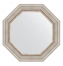 Зеркало настенное Octagon EVOFORM в багетной раме римское серебро, 61х61 см, BY 7342