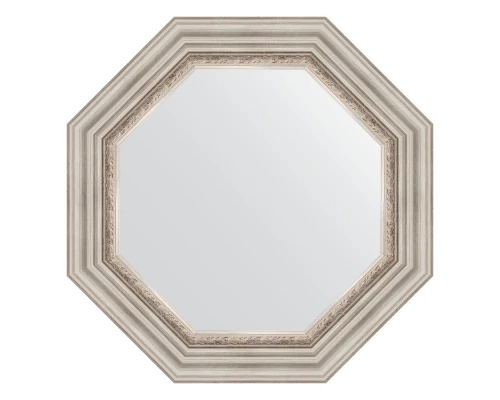 Зеркало настенное Octagon EVOFORM в багетной раме римское серебро, 61х61 см, BY 7342