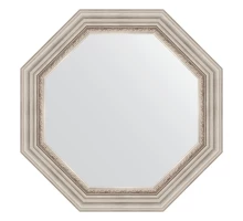 Зеркало настенное Octagon EVOFORM в багетной раме римское серебро, 71х71 см, BY 7343