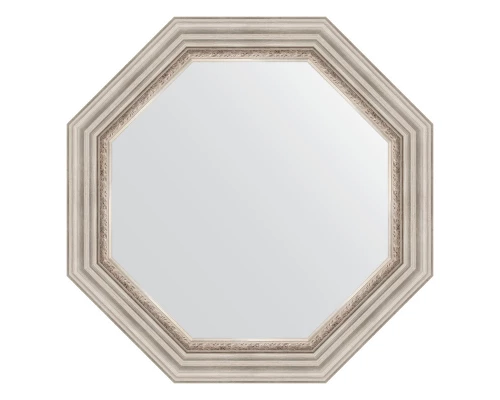 Зеркало настенное Octagon EVOFORM в багетной раме римское серебро, 71х71 см, BY 7343