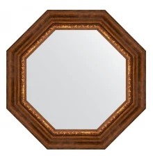Зеркало настенное Octagon EVOFORM в багетной раме римская бронза, 61х61 см, BY 7344
