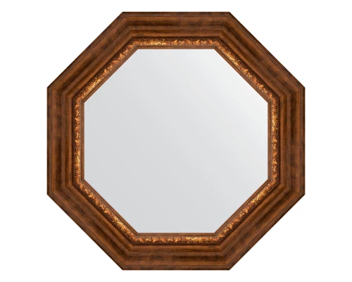Зеркало настенное Octagon EVOFORM в багетной раме римская бронза, 61х61 см, BY 7344