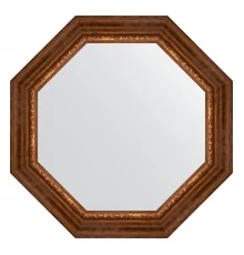 Зеркало настенное Octagon EVOFORM в багетной раме римская бронза, 71х71 см, BY 7345