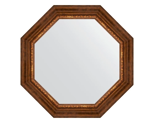 Зеркало настенное Octagon EVOFORM в багетной раме римская бронза, 71х71 см, BY 7345