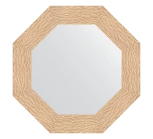 Зеркало настенное Octagon EVOFORM в багетной раме золотые дюны, 61х61 см, BY 7348