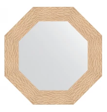 Зеркало настенное Octagon EVOFORM в багетной раме золотые дюны, 61х61 см, BY 7348