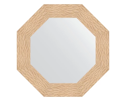 Зеркало настенное Octagon EVOFORM в багетной раме золотые дюны, 61х61 см, BY 7348