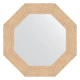 Зеркало настенное Octagon EVOFORM в багетной раме золотые дюны, 61х61 см, BY 7348