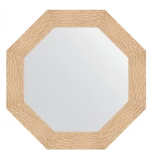 Зеркало настенное Octagon EVOFORM в багетной раме золотые дюны, 71х71 см, BY 7349