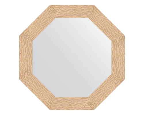 Зеркало настенное Octagon EVOFORM в багетной раме золотые дюны, 71х71 см, BY 7349