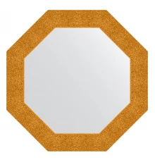 Зеркало настенное Octagon EVOFORM в багетной раме чеканка золотая, 71х71 см, BY 7351
