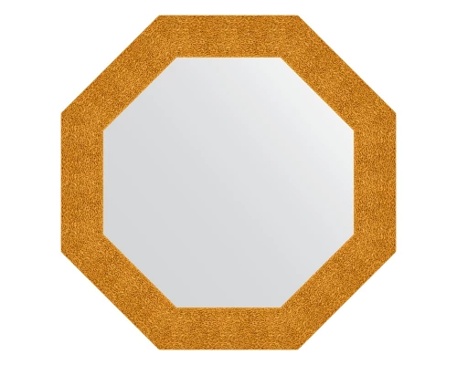 Зеркало настенное Octagon EVOFORM в багетной раме чеканка золотая, 71х71 см, BY 7351