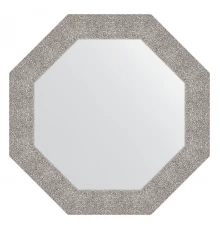 Зеркало настенное Octagon EVOFORM в багетной раме чеканка серебряная, 71х71 см, BY 7353