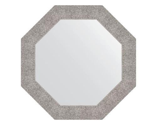 Зеркало настенное Octagon EVOFORM в багетной раме чеканка серебряная, 71х71 см, BY 7353